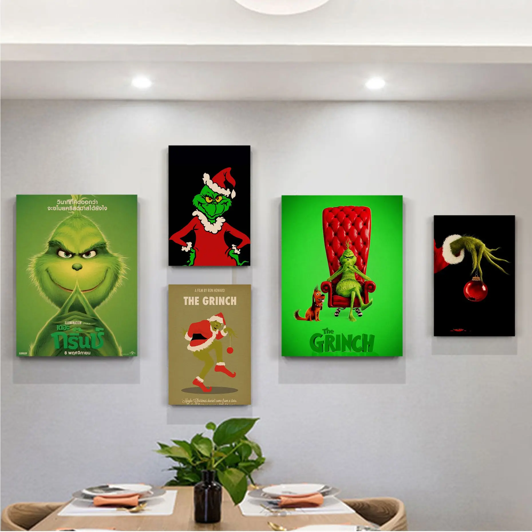 

Disney How The Green Of Monster Grinch Stole Christmas Vintage Posters Wall Art Retro Posters For Home Posters Wall Stickers