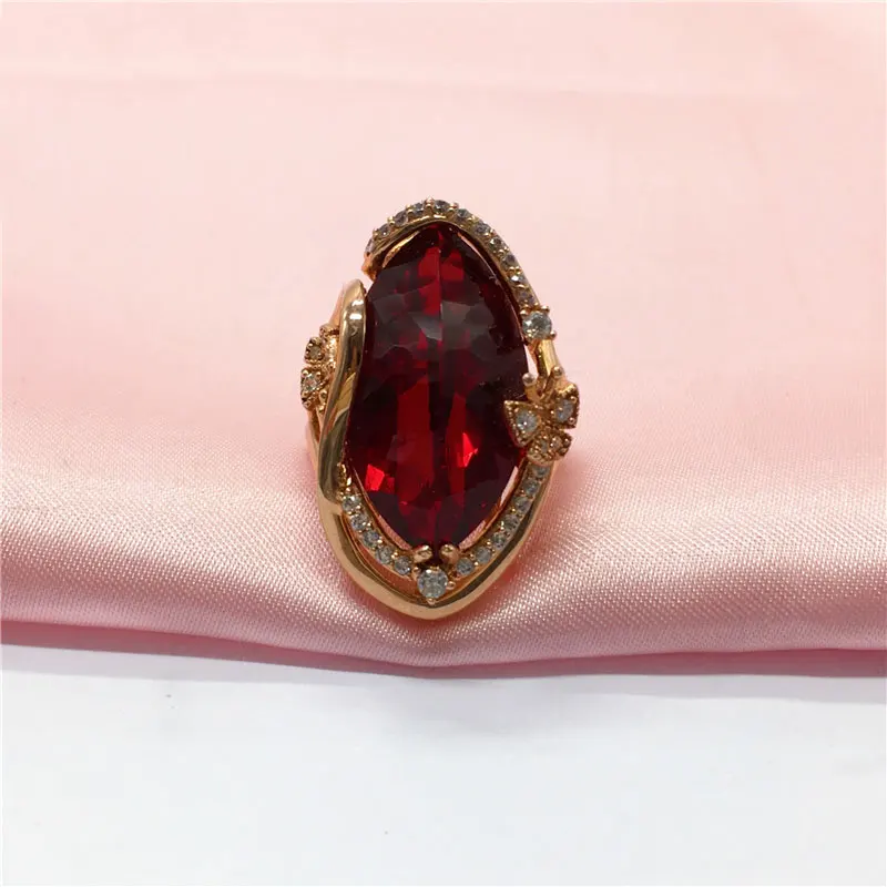 

Женское кольцо с бабочкой Kama SANA, элегантное украшение с красным камнем цвета 14 к и покрытием из фиолетового золота 585 пробы