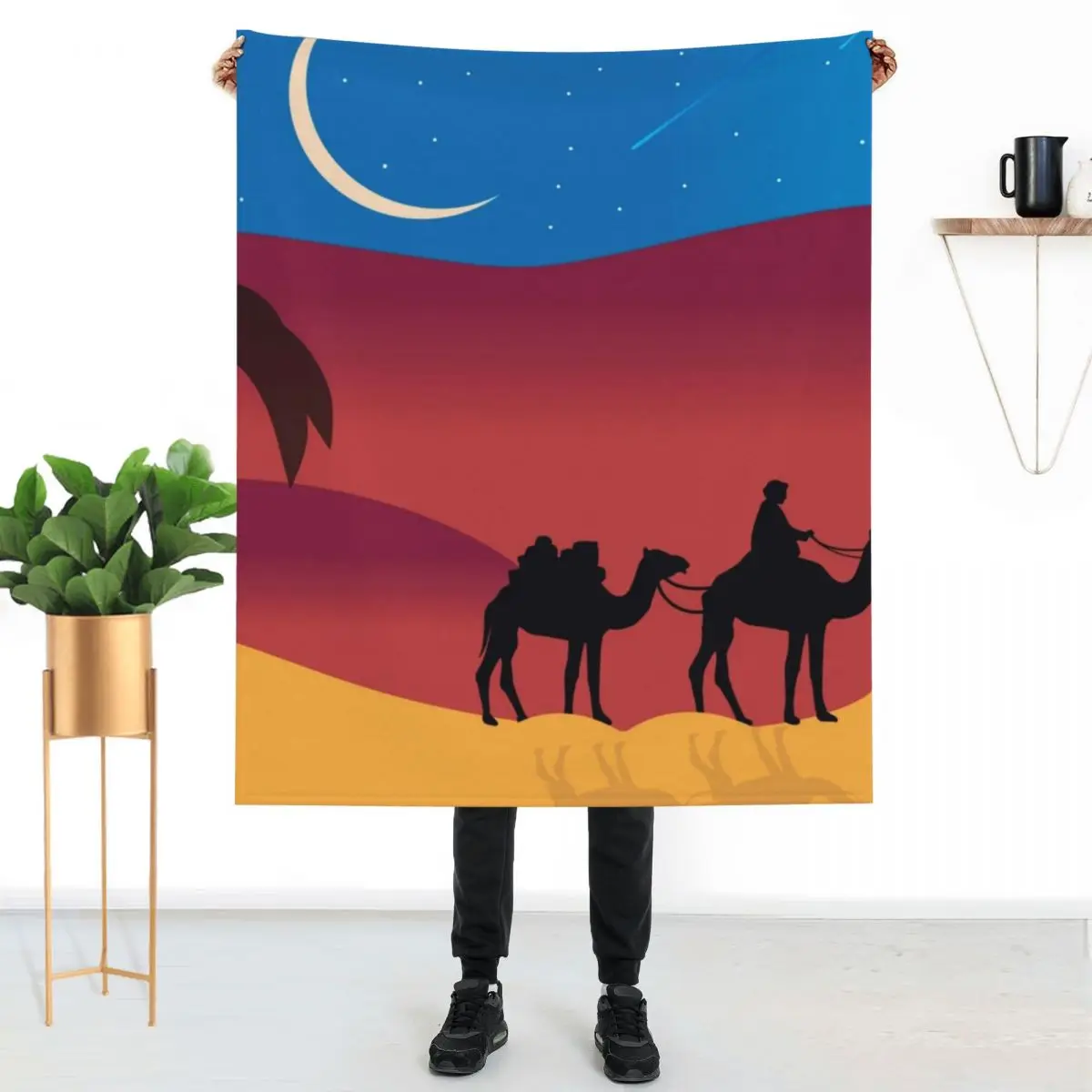 

Мультяшное одеяло с принтом пустыни верблюда теплые зимние кровати плед одеяло удобное большое толстое одеяло s