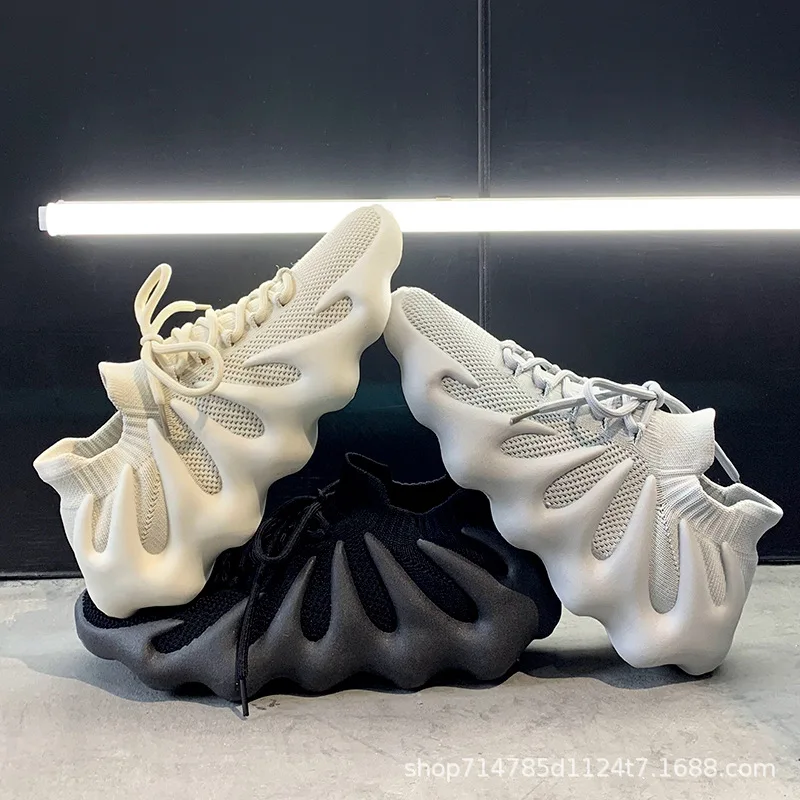 

2021 new Octopus 450 lovers men's and women's shoes volcanic bottom breathable flying woven casual sports shoes