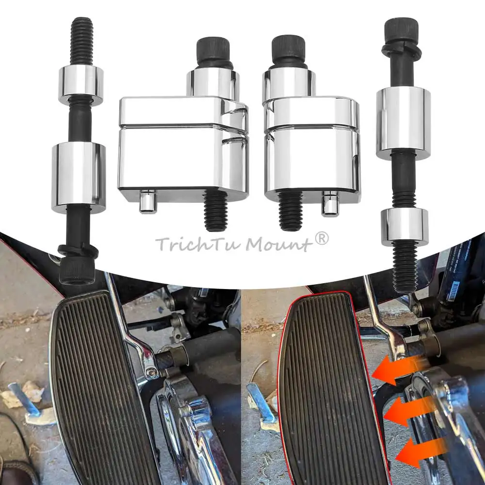 

Передняя подставка для ног водителя, удлинитель половой доски, аксессуары для мотоциклов для Harley Touring Road King Street Electra Glide 09-24