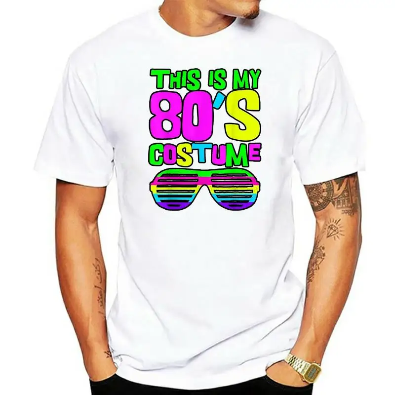 

Black This Is My 80S Costume 80S Party Wear Outfit T-Shirt Men S-3Xl 22Nd 30Th 40Th 50Th Birthday Tee Shirt