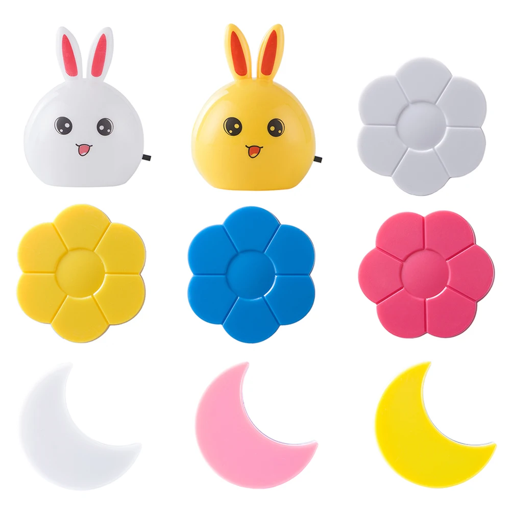 

0.6W 110V-220V Night Light Switch Control Living Room Children Bedroom Night Lamp Indoor Lighting Decoration Fixture