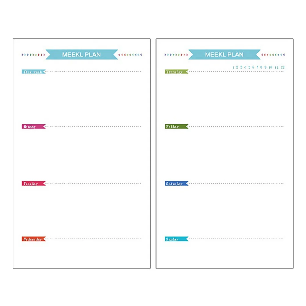 40 листов бумажный органайзер формата А5 переплет 6-кольцевой планировщик