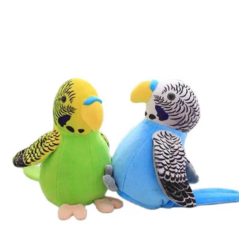 

Interesting 18cm Cute Electric Talking Parrot Toy Speaking Record Repeat Waving Wings Electronic Bird Stuffed Plush Kids Gift
