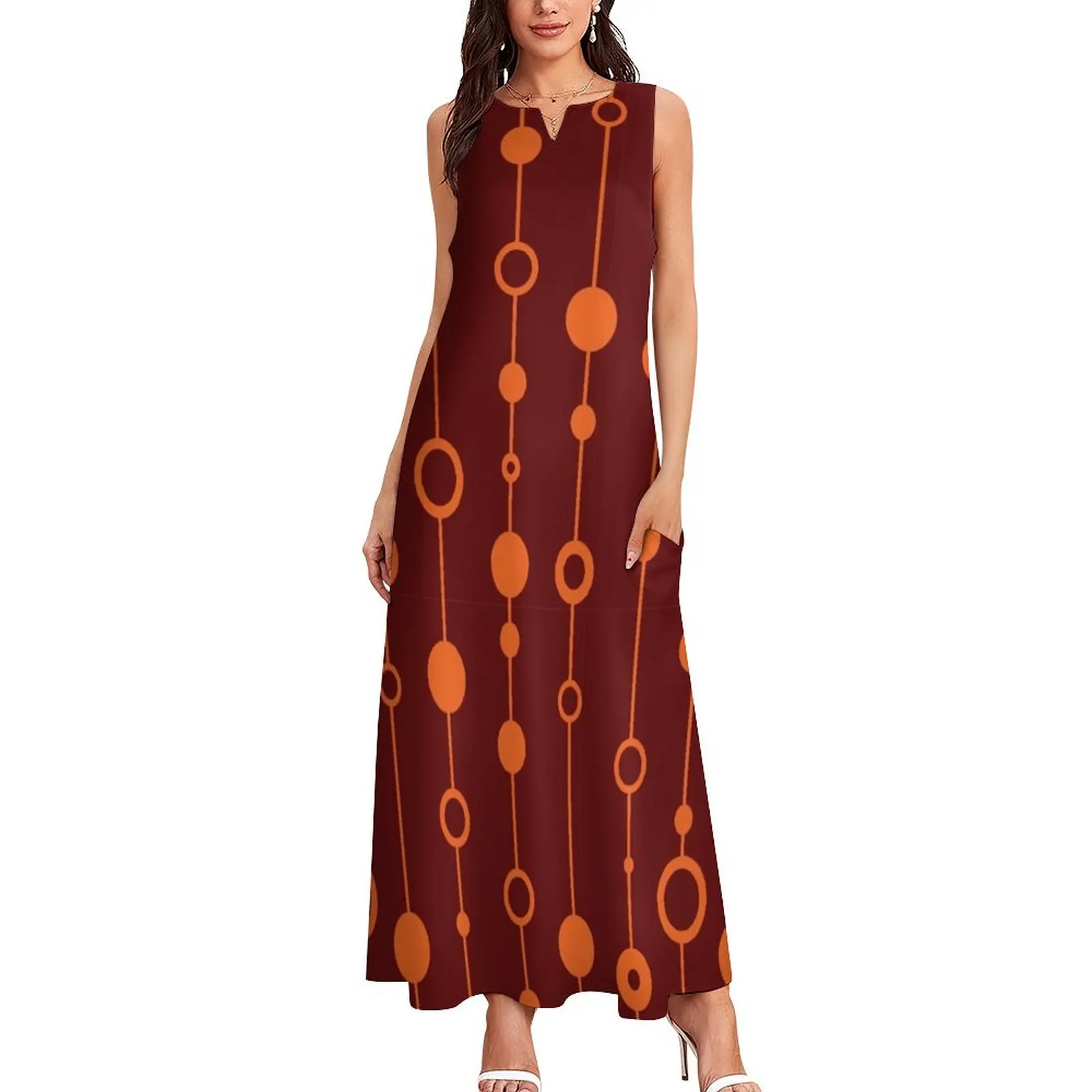 Blacksburg длинное платье из полиэстера