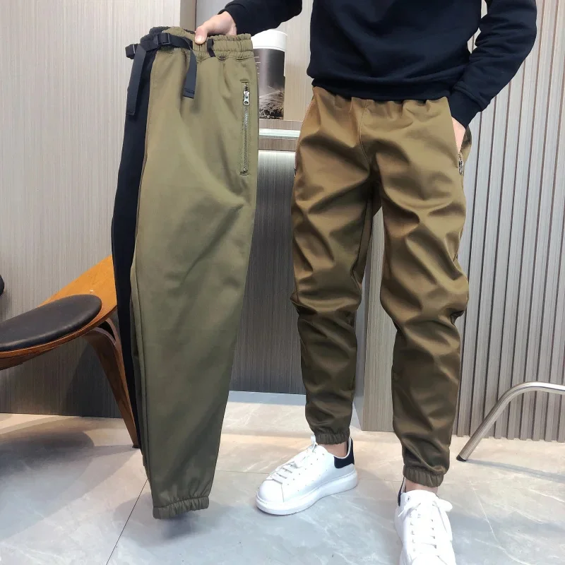 Уличная теплая зимняя новая мужская рабочая одежда для трех оборон с большими