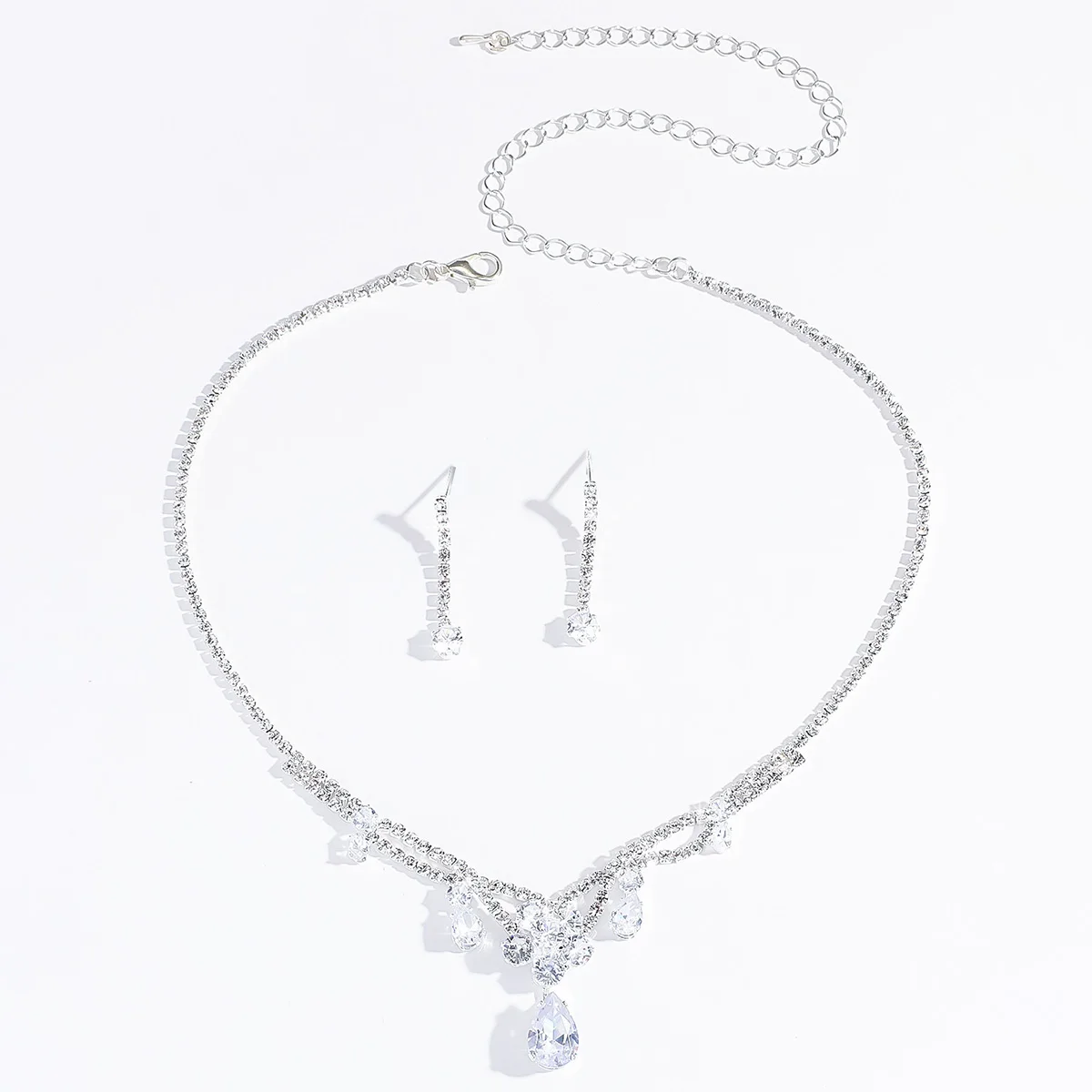 3 шт. женские серьги-подвески в виде капли воды