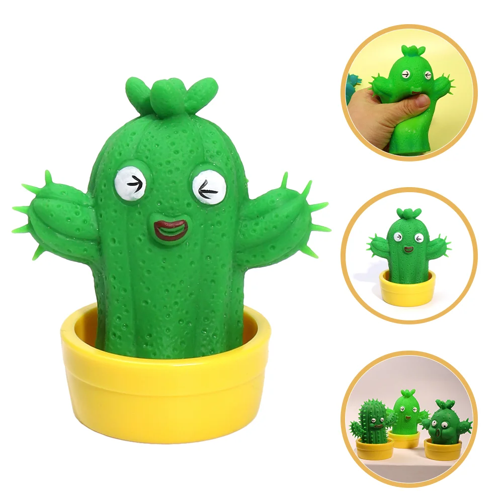 

Funny Cactus Squeeze Toy Soft TPR Stretchable Pinch Sensory Toy Stress Relief Vent Toy For Kids Adults Novelty Toy