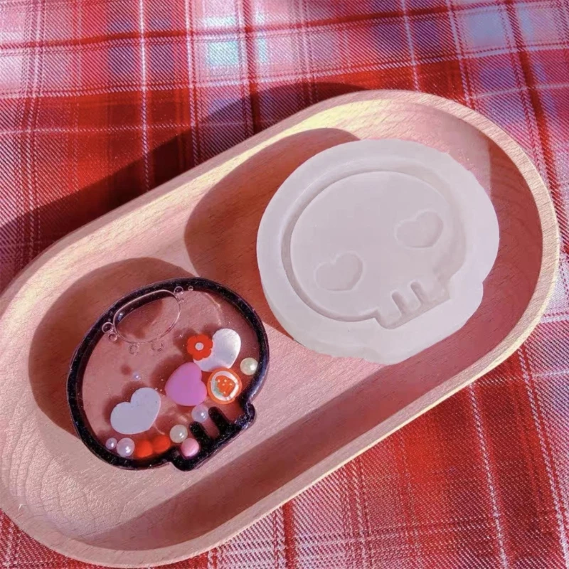 

Форма для шейкера из смолы, силиконовая форма с сыпучим песком, форма для литья черепа из эпоксидной смолы, форма для украшений из смолы, под...