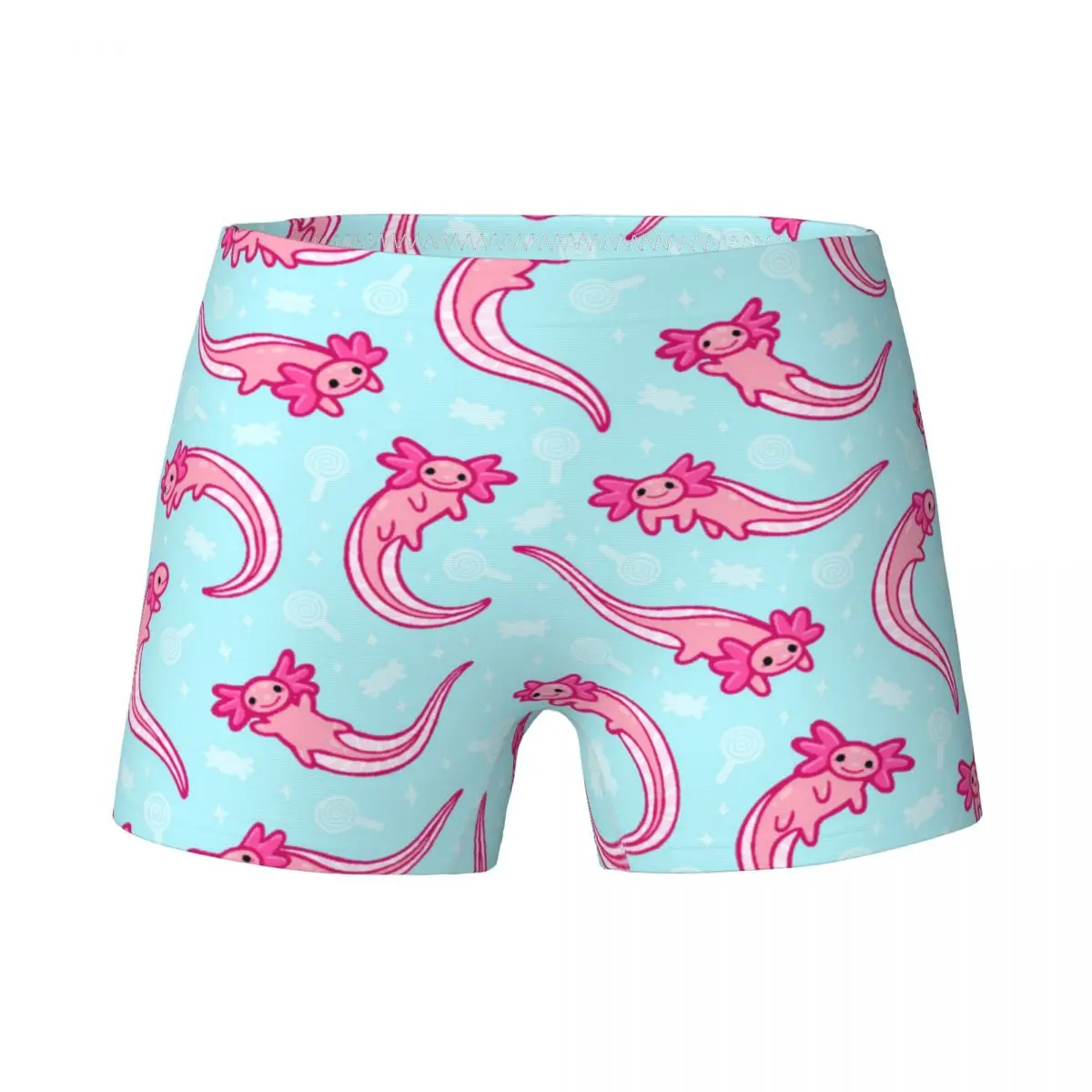 

Youth Girls Axolotl Animal Boxer Children's Cotton Underwear Teenagers Cute Salamander Underpants Breathable Briefs Size 4T-15T