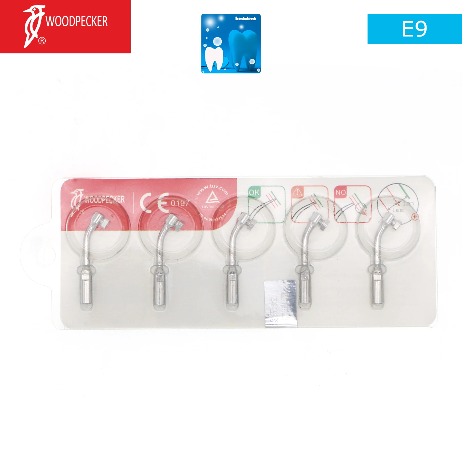 

E9 Woodpecker Tip Fit EMS Scaler Handpiece