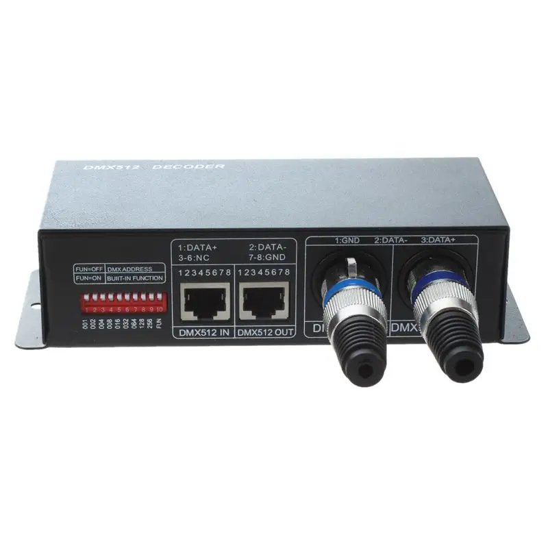 Декодер для DMX 512 4 канала x 8a фотоконтроллер 4-канальный драйвер RGBW фотолента DC 12V -