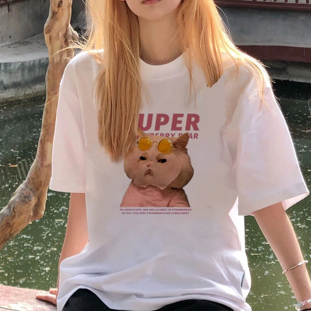 

Женская хлопковая футболка с коротким рукавом, в американском стиле