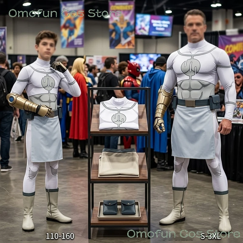 Фото Костюмы для косплея Conquest: комбинезон супергероя Invincible, мужской, для ролевых игр, на Хэллоуин, карнавал, униформа Вилтрумита, 4 размера №1