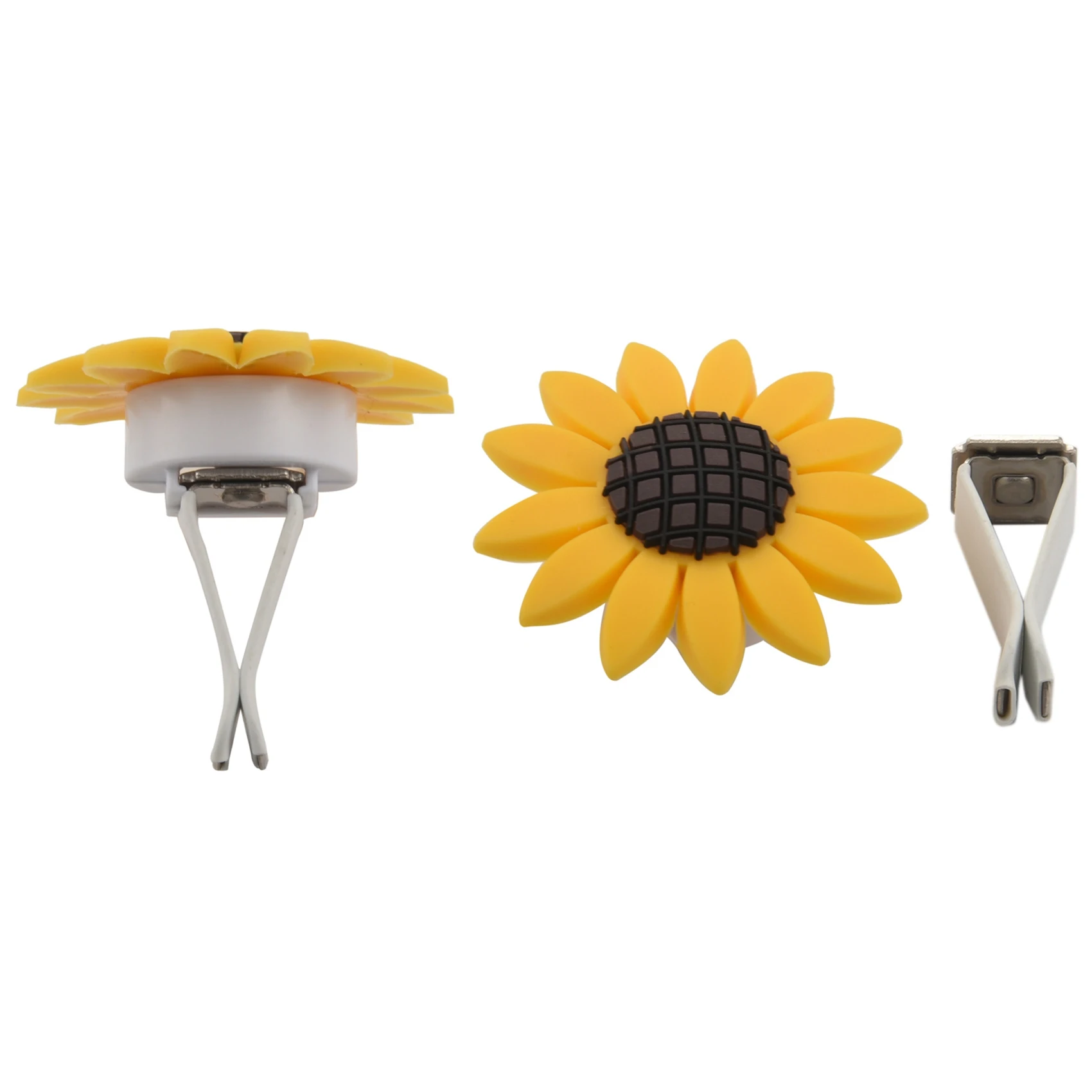2Xpack Sunflower Car Accesories Cute Air Freshener Vent Clips Sunflowers Gift Decorations Girasoles Clip