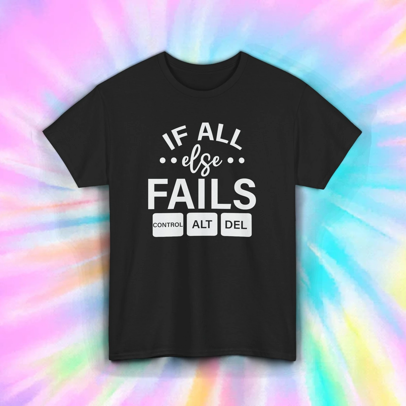 Фото Рубашка Control Alt Del Funny Geek Nerd Humor Футболка с компьютерной графикой S-5XL №1