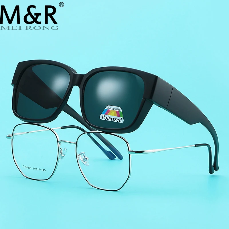 

Fit Over Polarized Sunglasses Men Driving Yellow Lens Square Eyewear Night Vision Goggles Wear Over Prescription Glasses Gafas