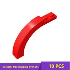 10 шт., изогнутые детали для строительных блоков, 1x6x3