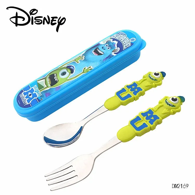Новинка детская посуда Disney с Микки и Минни ложка тренировочная из нержавеющей