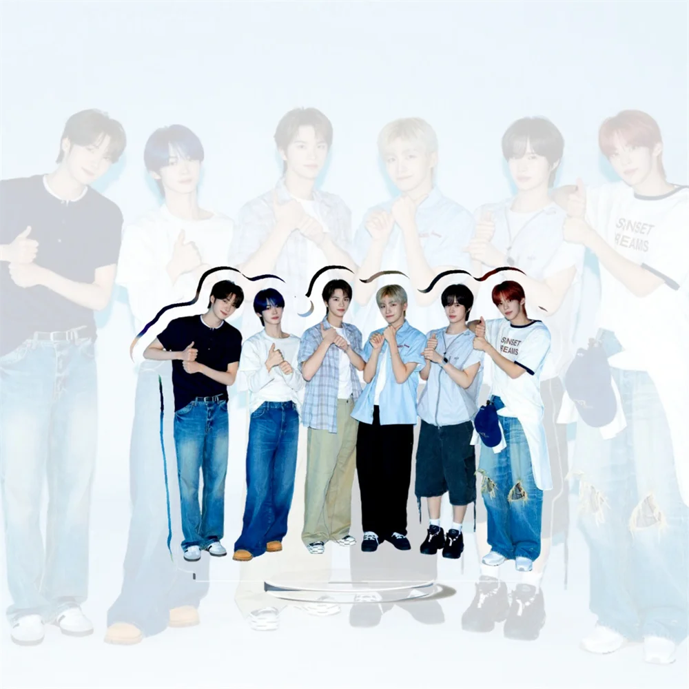 Фото Акриловая фигурка-стенд для косплея группы 10CM Boys, SHINYU DOHOON YOUNGJAE HANJIN JIHOON KYUNGMIN, двусторонняя подставка, подарок для фанатов. №3