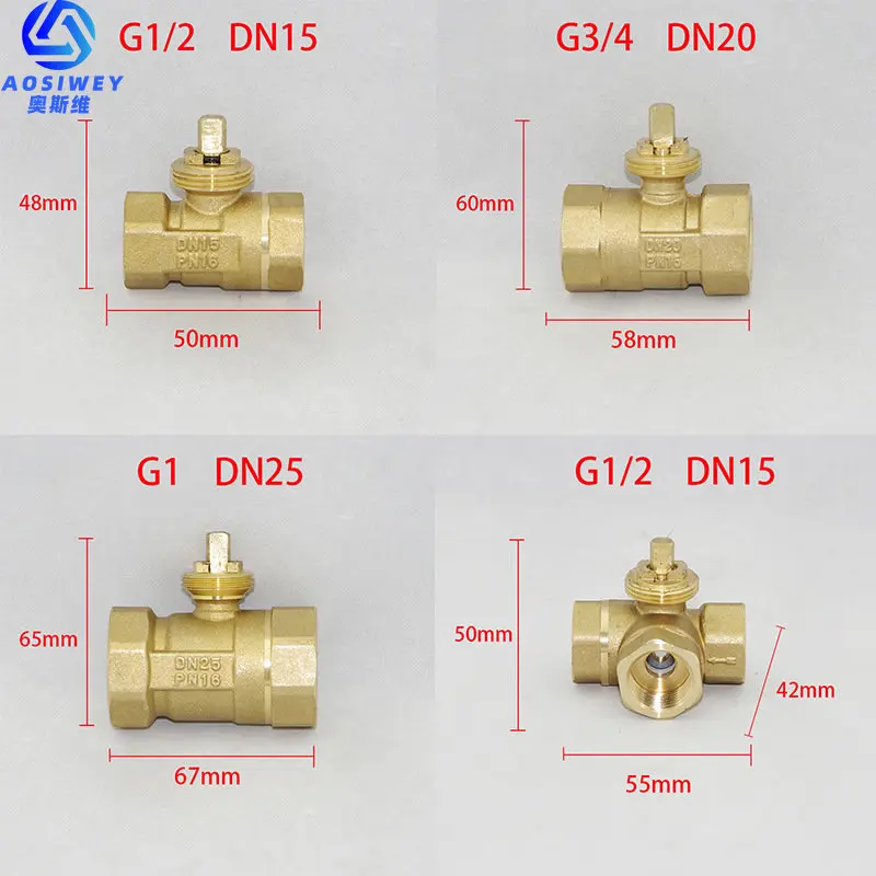 

Латунный электрический шаровой клапан 220В DN15-DN40