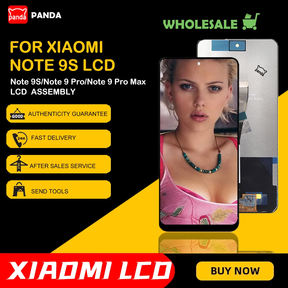 

Original Note 9s Display For Xiaomi Redmi Note 9 Pro LCD Touch Screen Digitizer Assembly Without Frame Free Shipping