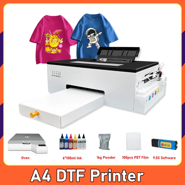 Принтер A4 DTF для Epson L805, комплект для принтера DTF, пленка ПЭТ, прямая трансферная пленка A4 DTF, печатная машина для футболок и всех тканей 1