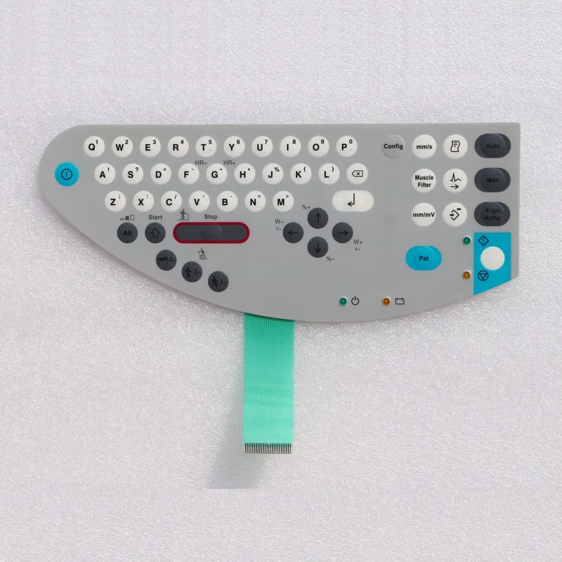 For GE MAC1200 MAC-1200ST ECG Machine Membrane Keyboard Button Protective Film