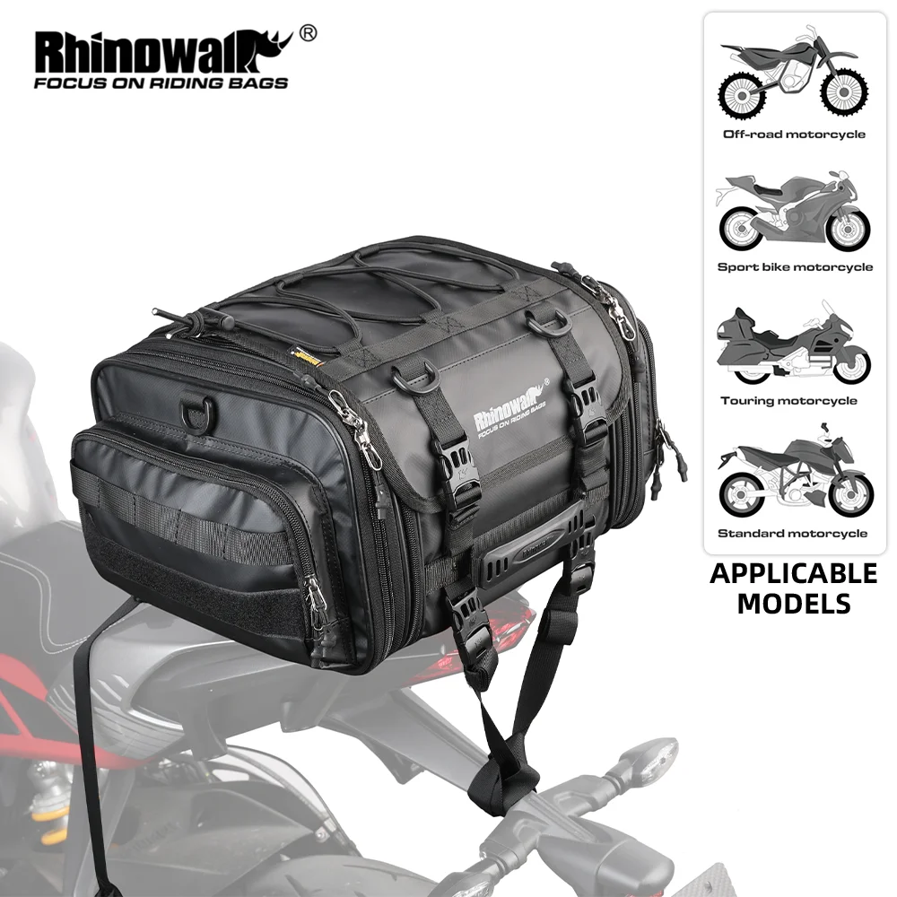 Сумка для заднего сиденья мотоцикла водостойкая 19-26L/40-60L