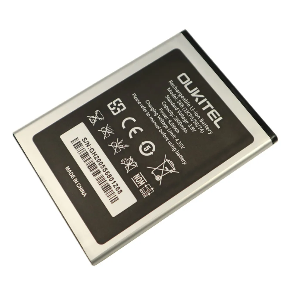 2600mah new high quality battery for oukitel s68 c16 pro mobile phone replacement tracking number free global shipping
