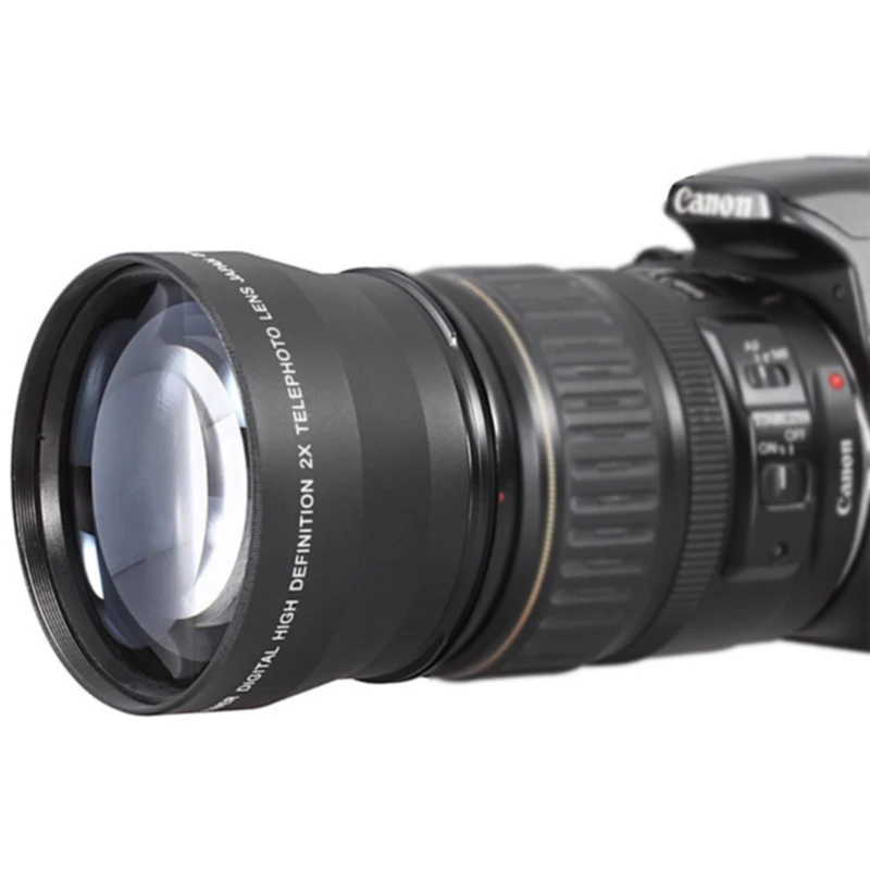 58mm 2.0X Professional Telephoto Lens for Canon 5D/6D/60D/ 3