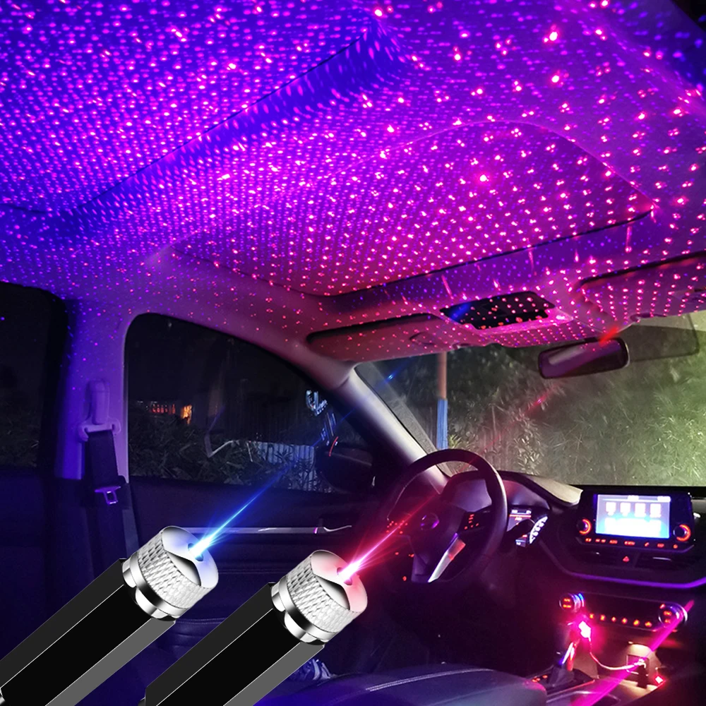 

LED Atmosphere light USB Decorative Lights Car Accessories For Volkswagen VW CC T-ROC Golf 4 5 6 7 Passat B5 B6 B7