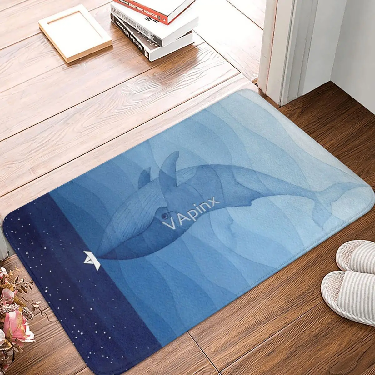

Blue Whale, Sea Animal 60x40cm Carpet Polyester Floor Mats Trendy Bathroom Everyday