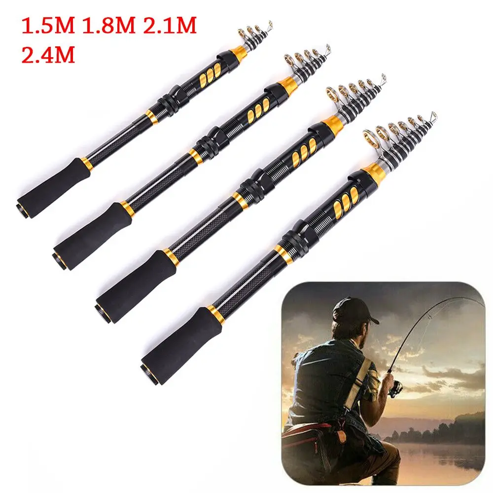 

Mini Portable Travel Adjustable Stream Hand Pole Telescopic Fishing Rod Carp Feeder Fishing Tackle
