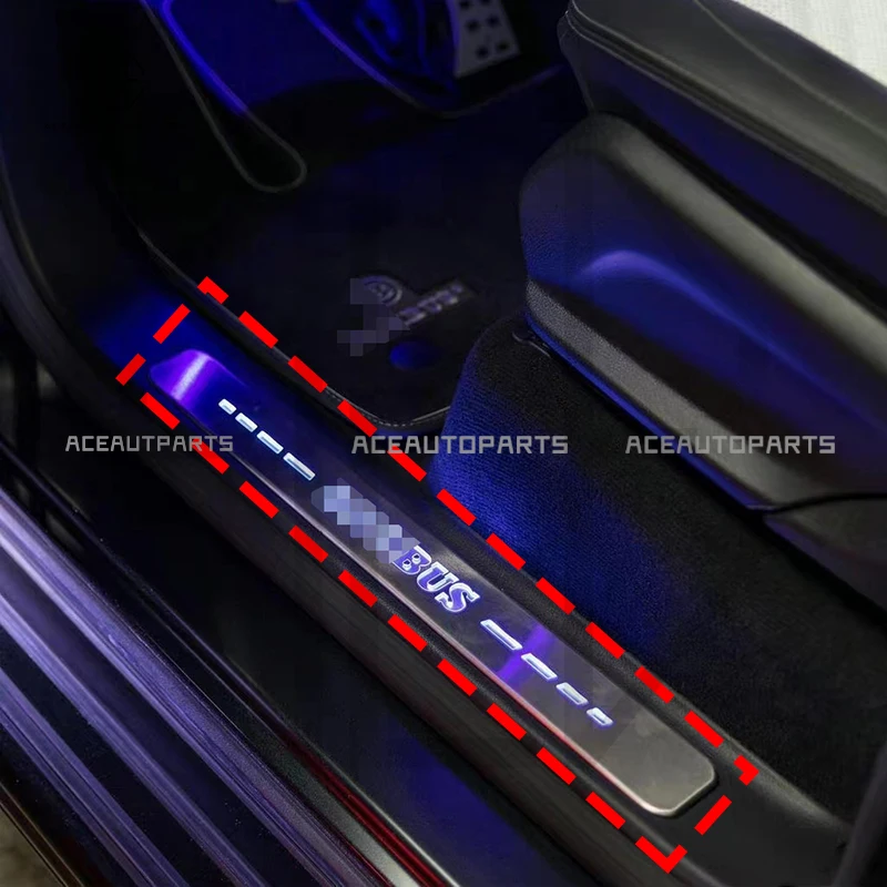 

Pedal door sills lights for Mercedes Benz G class w464 G63 G500 G350 welcome pedal with LED lights with B logo