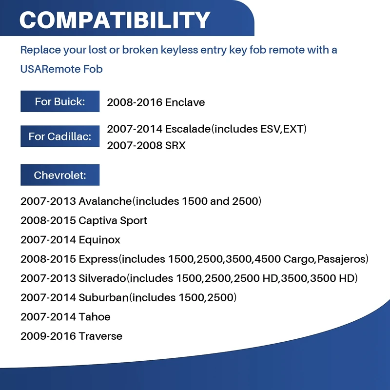 Брелок бесключевого доступа пульт дистанционного управления для Chevy Silverado подачи