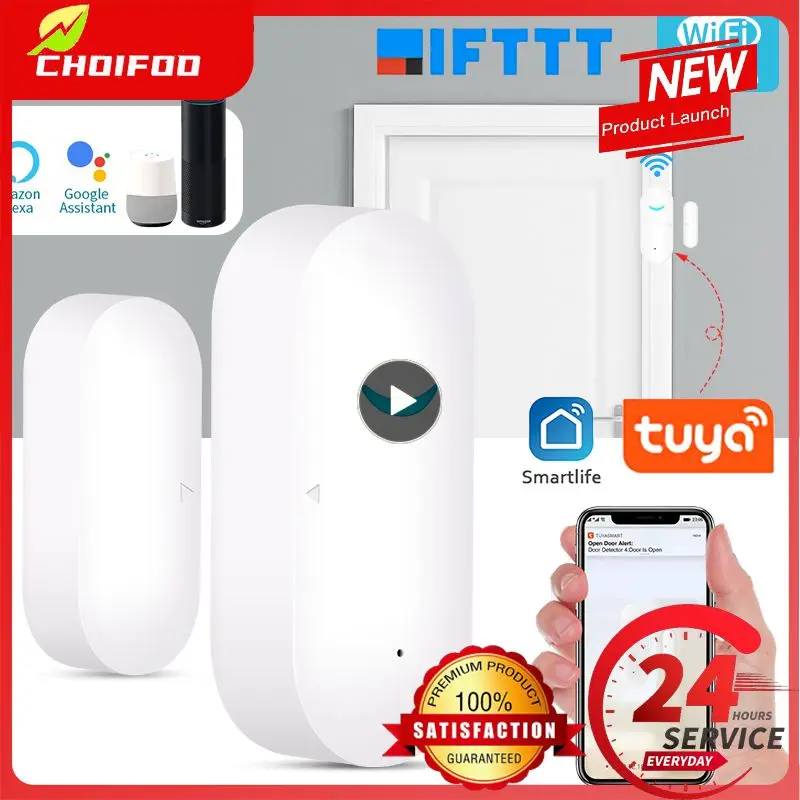 

1~6PCS Wireless Window Alarm Sensors Wifi Automation Curtain Open / Closed Detectors Smart Home Wifi Door Sensor Tuya Smart