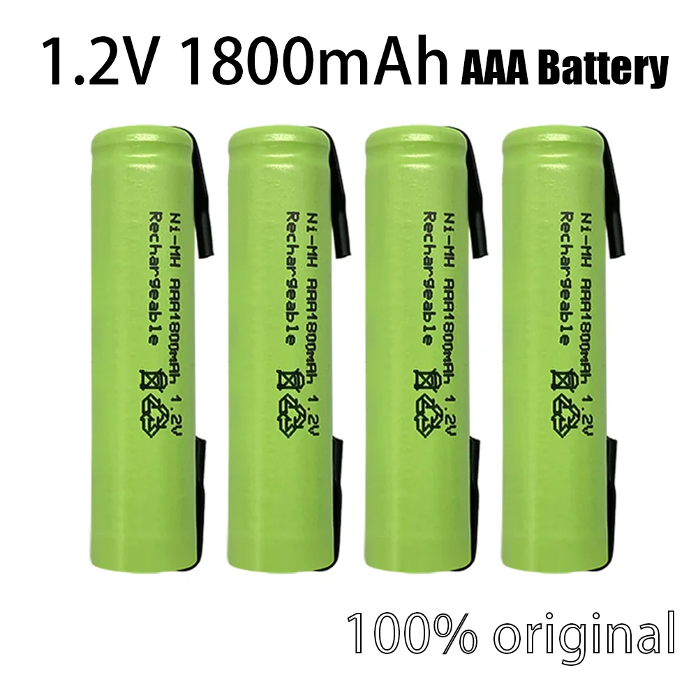 

New 100% Original AAA 1800mAh 1.2V Quality Ni-MH Rechargeable Battery 1.2V Rechargeable Battery 3A Baterias