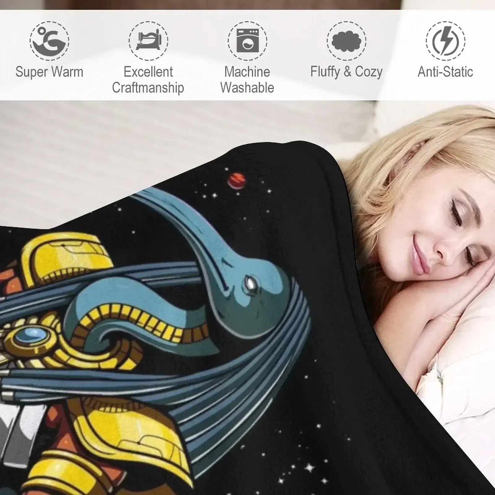 Одеяло с египетской мифологии God Thoth Retros плед для детских одеял