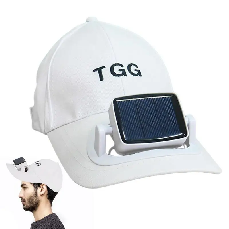 

Solar Fan Caps Sun Hat Baseball Caps Cooling Hats Summer Fan Cooling Baseball Caps Hat Solar Charging Sunscreen Hat For Fishing
