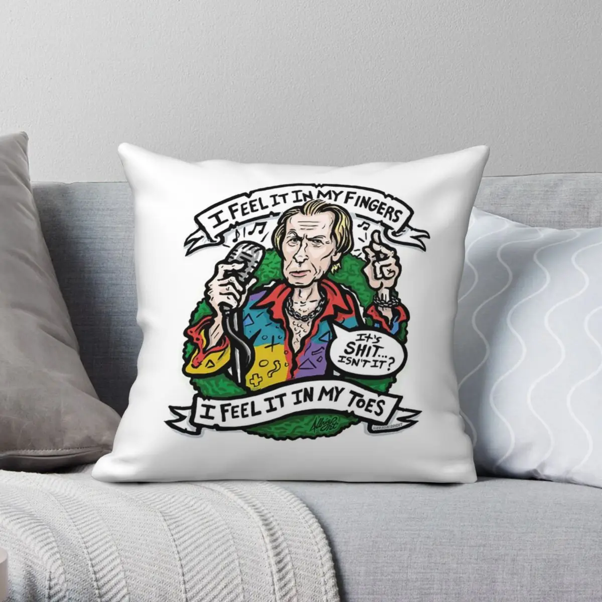 

I Feel It In My Fingers Square Pillowcase Polyester Linen Velvet Pattern Zip Decor Throw Pillow Case Sofa Seater Cushion Cover