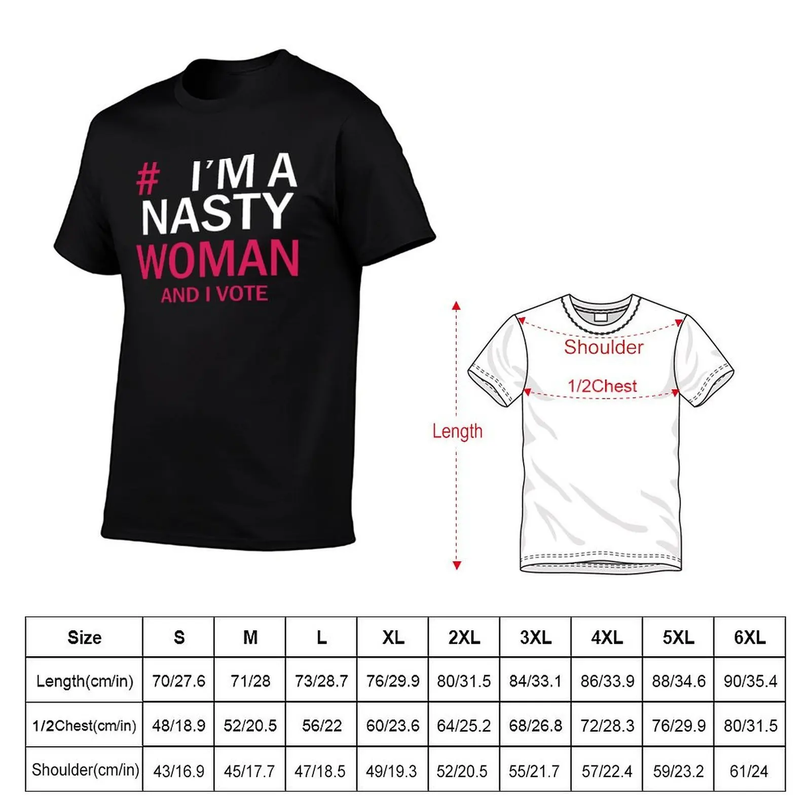 Футболка «I'm A Nasty Woman And I Vote», легкая футболка для бега (art.: 3920dbdf43145) - 3920dbdf43145