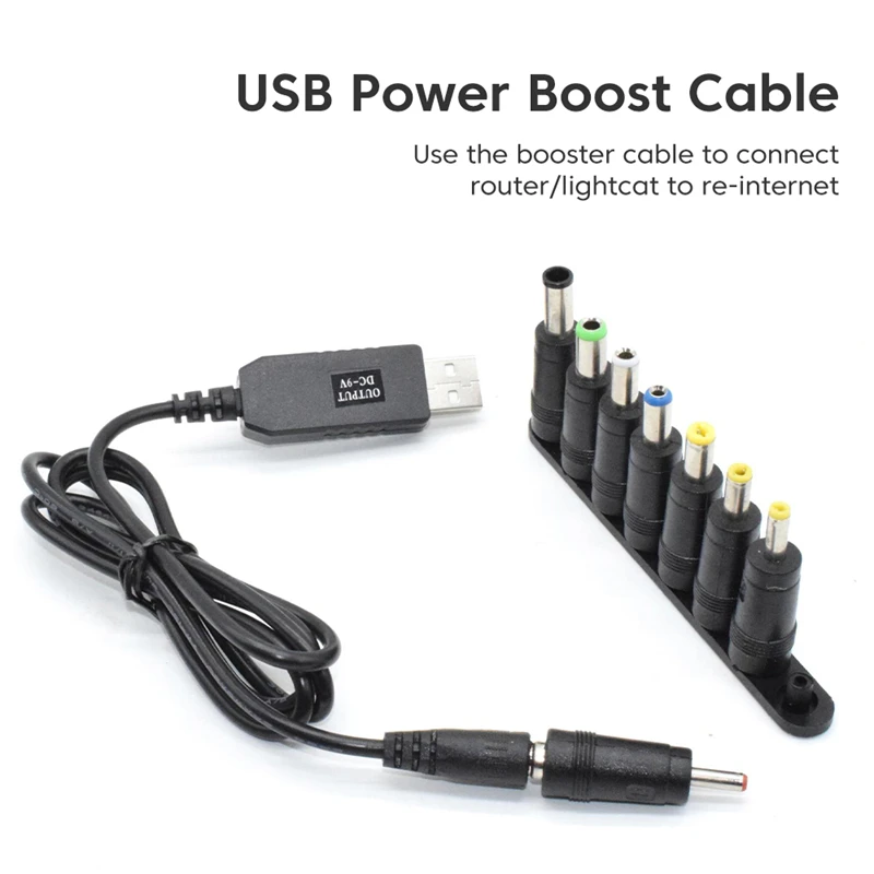 Кабель питания USB в постоянный повышающий преобразователь 5 В 12 8 адаптеров