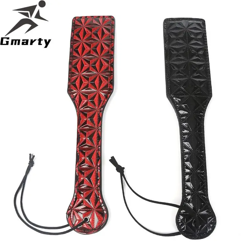 

Diamond Pattern Flog Spank Paddle Horse Whip Beat Submissive for Horse Training Crop Leather Spanking Paddle