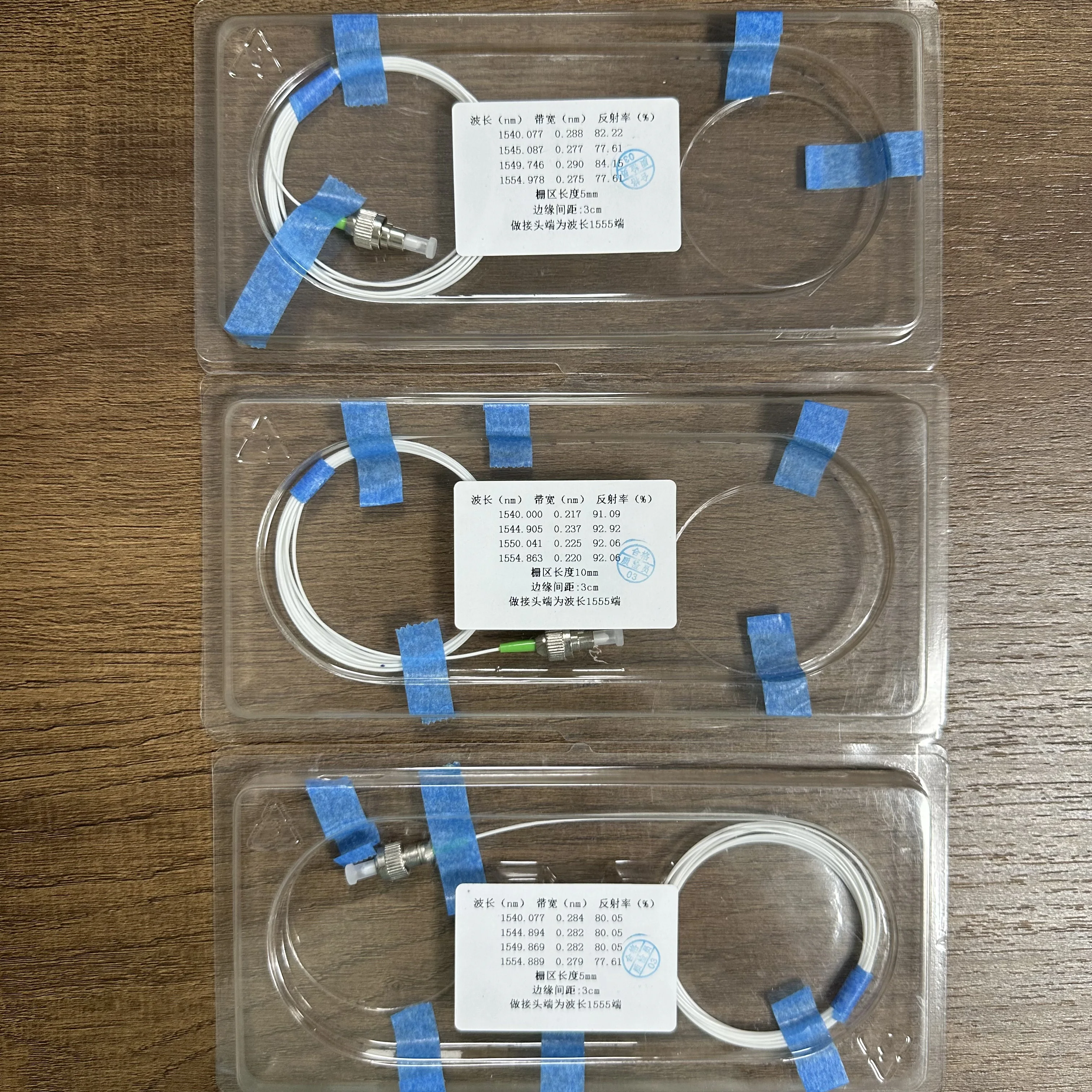 FBG оптический 1540/1545/1550/Нм Центральная волна длина односторонний соединитель FC