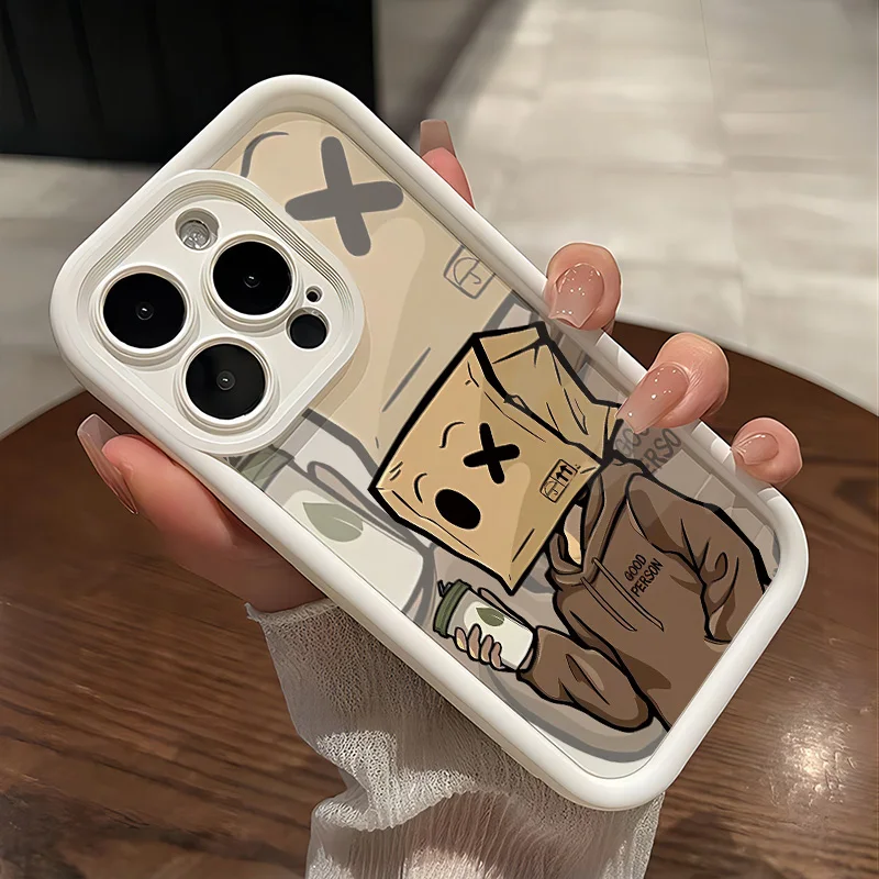 Новый чехол для телефона Cartoon Box Paper Man Samsung Galaxy A16 A06 A35 A55 A25 A05s A15 A54 A34 A24 A14 A05 4G 5G с
