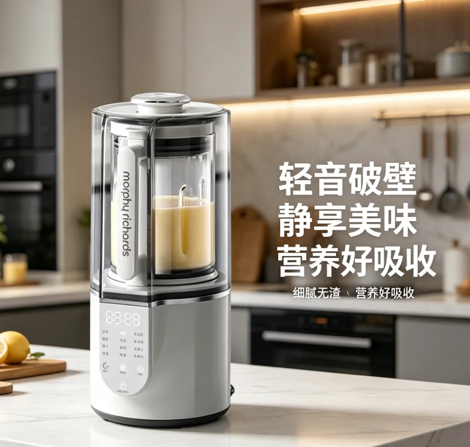 Фото Бесшумный многофункциональный блендер Morphy Richards 220В: аппарат для приготовления соевого молока, соковыжималка, миксер для детского питания, бытовой прибор LYH №5