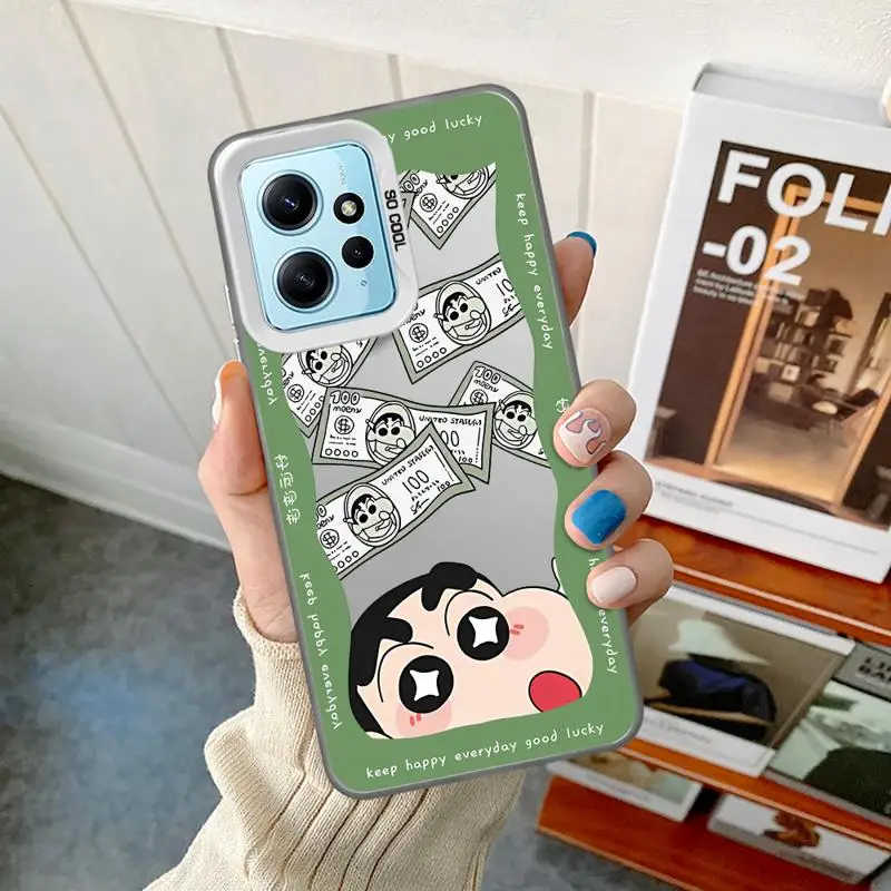 Мультяшный чехол C-Crayon S-ShinChan для телефона Xiaomi Mi 11 Lite 12T 13T Pro Poco X3 F4 F3 GT X5 C50 C51 мягкий