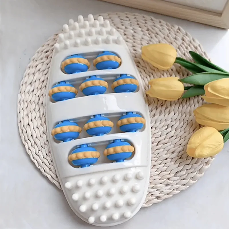 

Foot Massager Relieve fatigu Roller Health Massage Mat Relax Superhard Roller Wheel Feet Massager Foot Acupuncture Point Massage